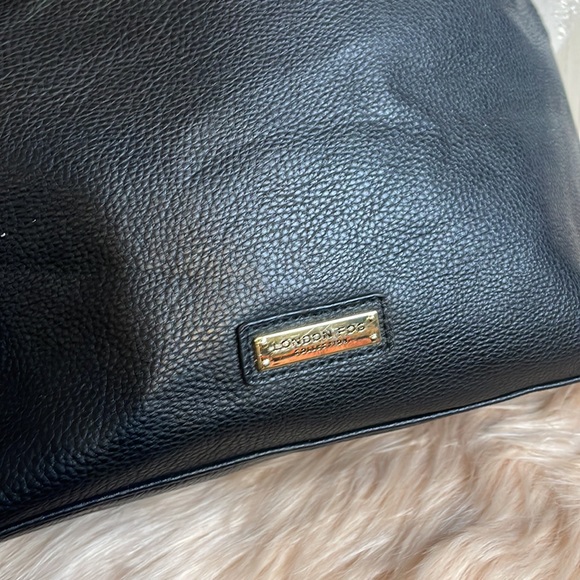 London Fog Collection Black Faux Leather Purse - Picture 2 of 10